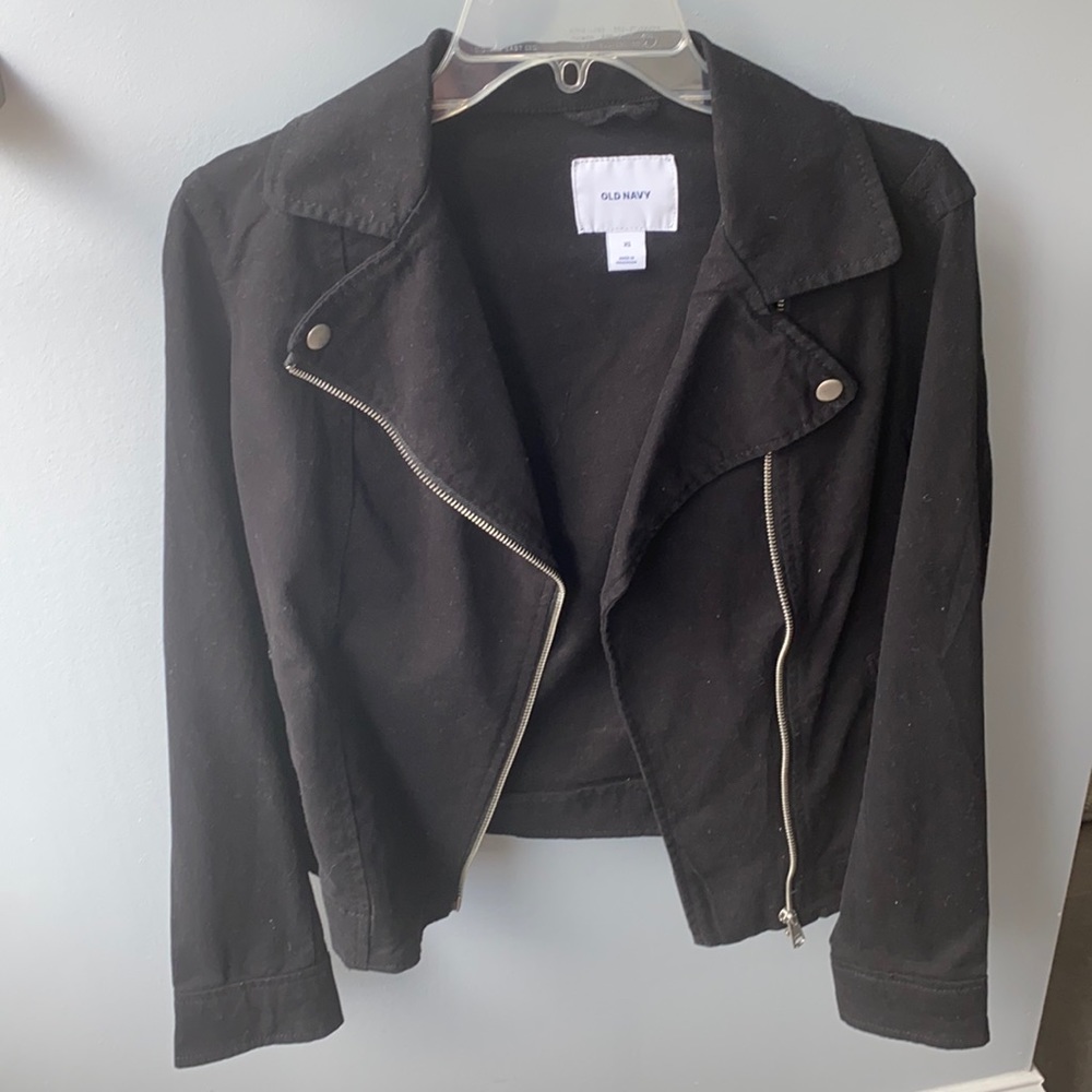 Old navy black moto jacket